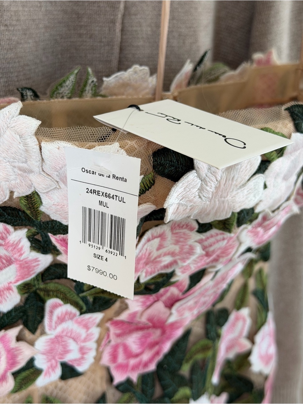 Oscar de la renta gardenia cocktail dress - Picture 4 of 8